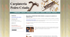 Desktop Screenshot of carpinteriapedrocriado.com